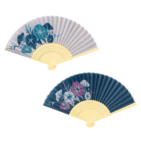 扇子　あさがお
