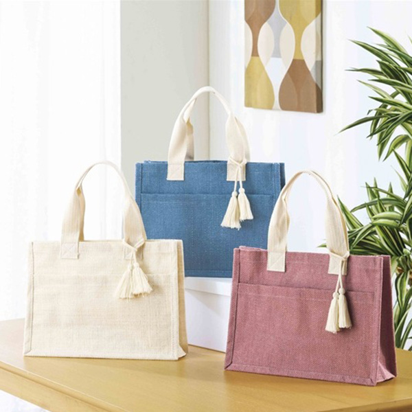 リクス／タッセルジュートバッグ