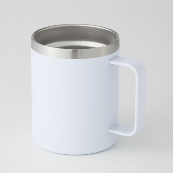 ランジュ／真空ステンレスマグカップ450ml■ホワイト