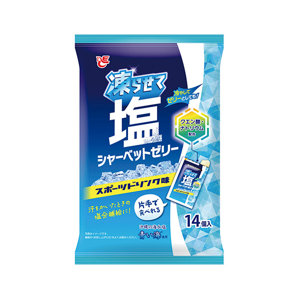 凍らせて塩シャーベットゼリー