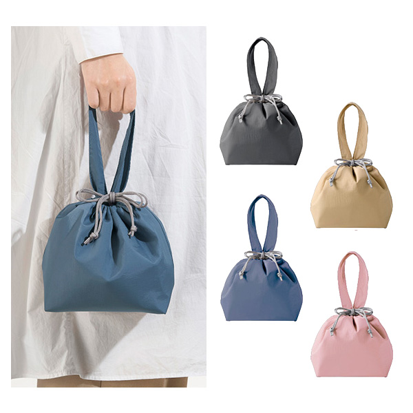 保冷温スイッチ・やわらか撥水巾着トート