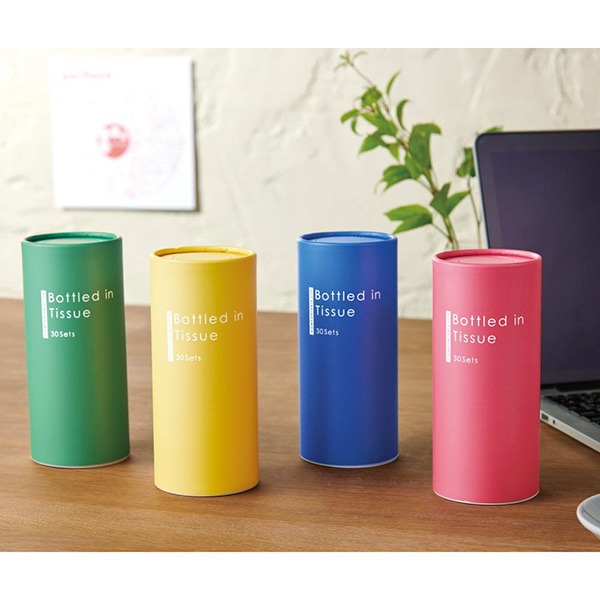 カラフル　ミニボトルティッシュ