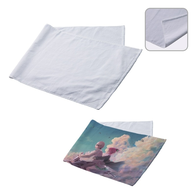 プリントしやすいコットンシャーリングスポーツタオル