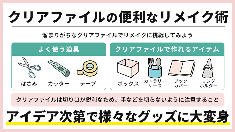 クリアファイルの便利なリメイク術11選！