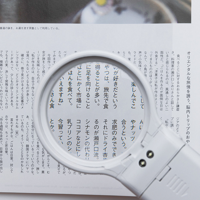 ライト付スタンド拡大鏡