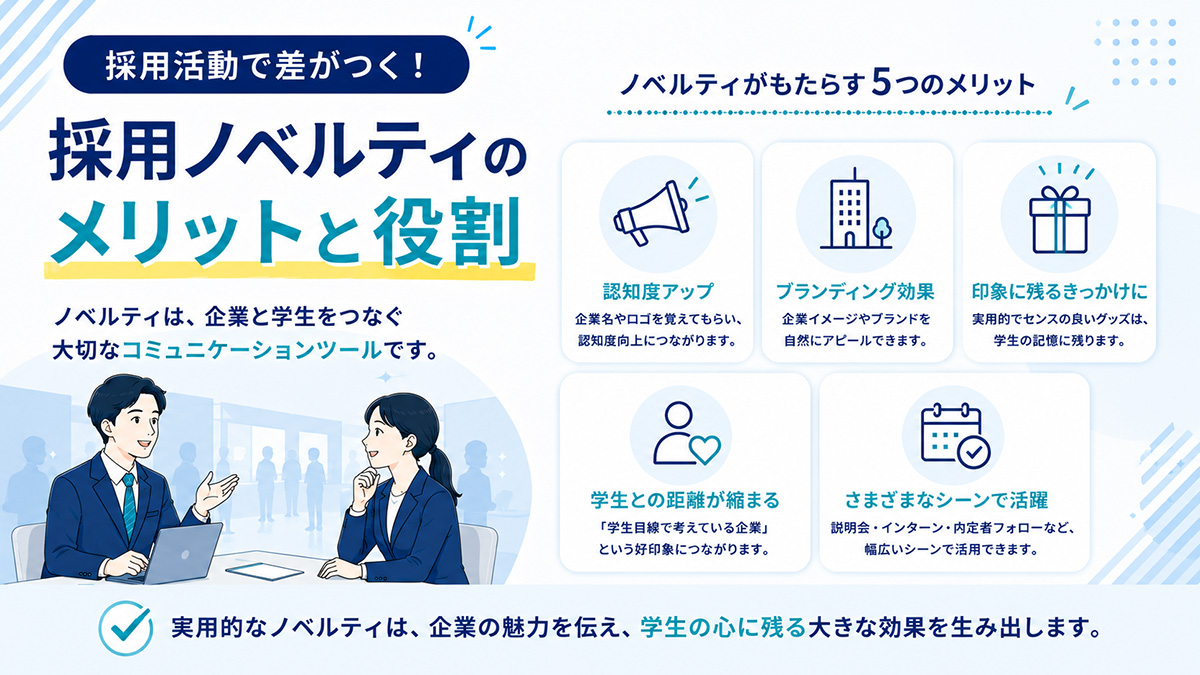 採用ノベルティ_メリットと役割