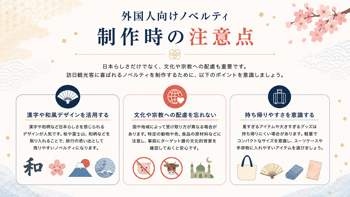 外国人向けノベルティ制作時の注意点
