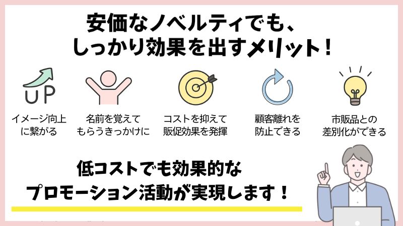 安くおしゃれなノベルティを配布するメリット
