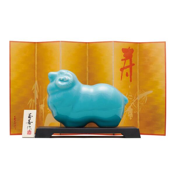 開運干支　未青磁(大)