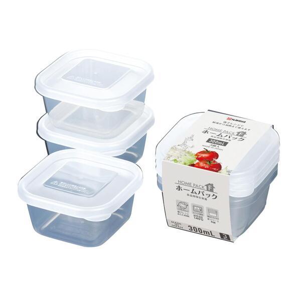 ホームパック300ml3個組（クリア）