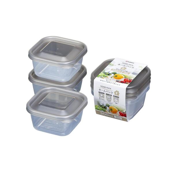 ホームパック300ml3個組（ブラウン）