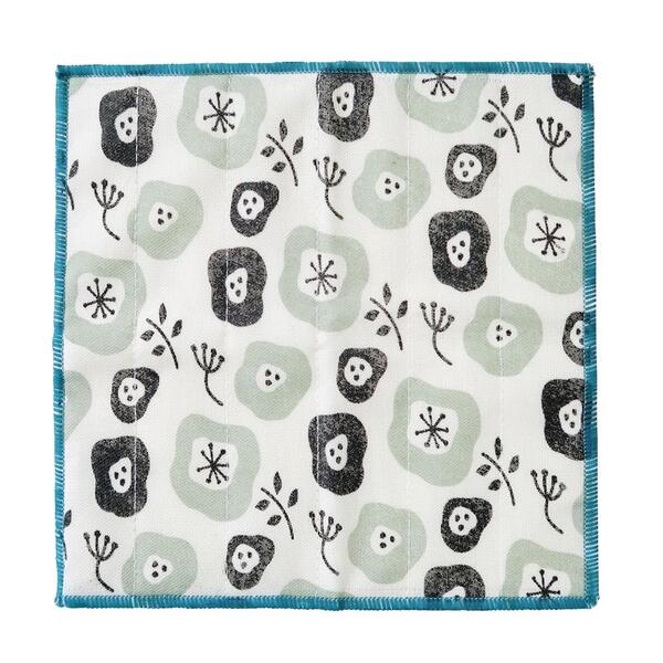 かや織ふきん1枚（モダンフラワー）