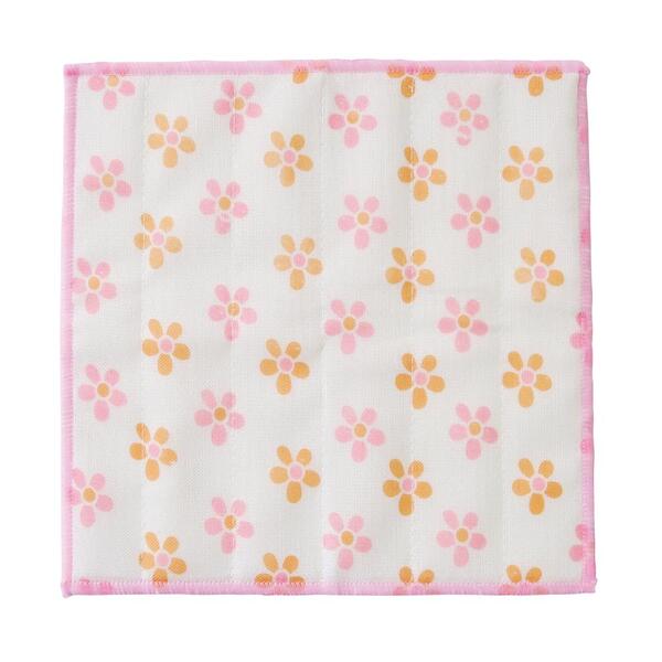 かや織ふきん1枚（ペールフラワー）