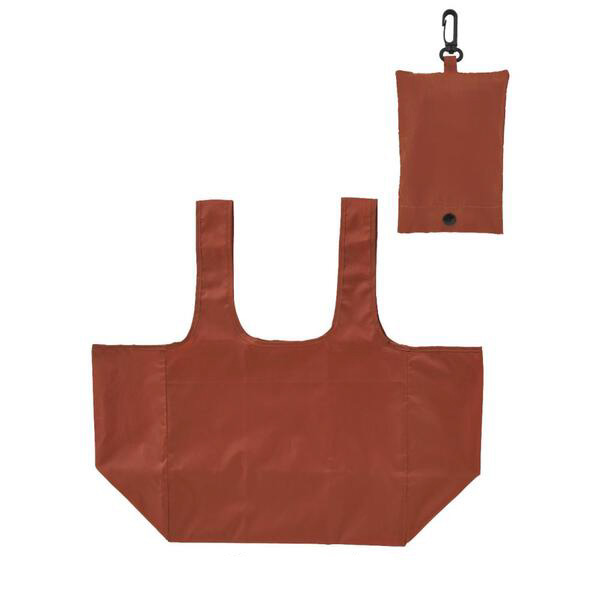 eTONE　ポーチ付きマチ広バッグ（エンジ）