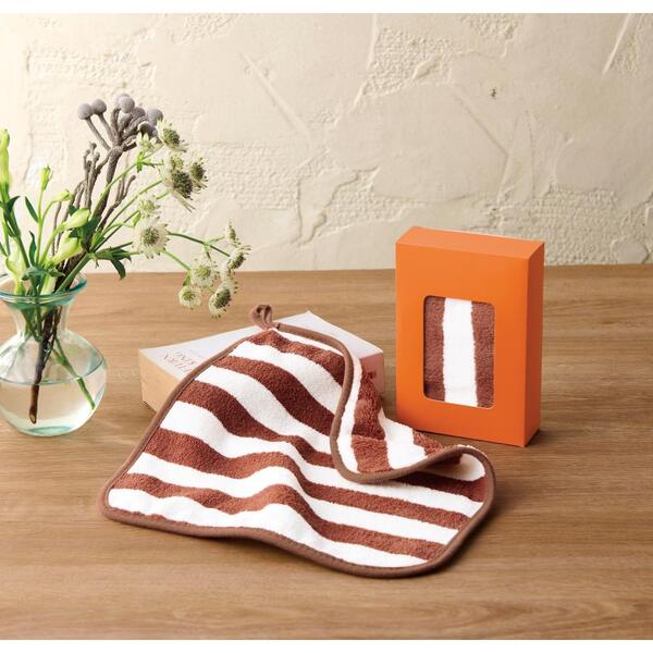 ふんわりストライプ　ウォッシュタオル