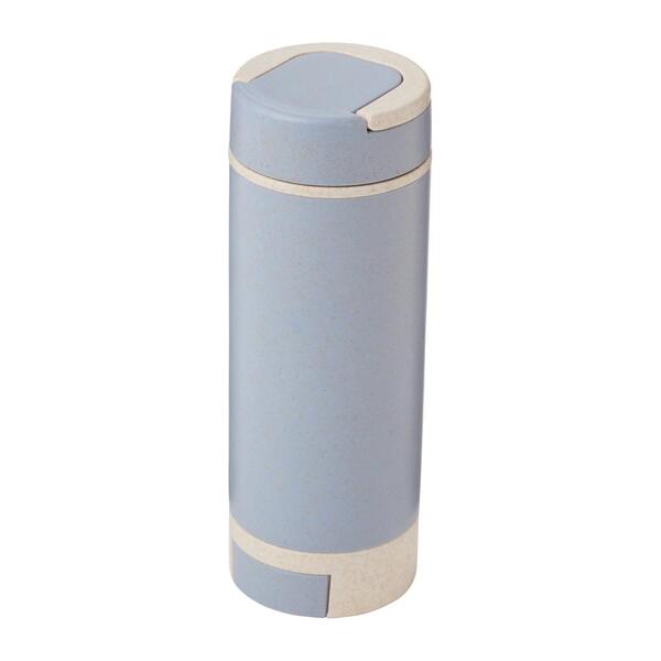 スマホスタンド付きバンブーボトル400ml（ブルー）