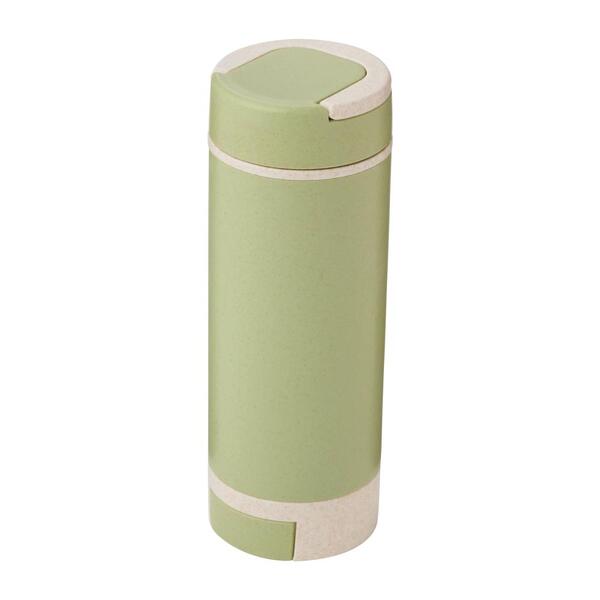 スマホスタンド付きバンブーボトル400ml（グリーン）