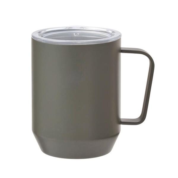 蓋付き真空ステンレスマグカップ400ml（グレー）