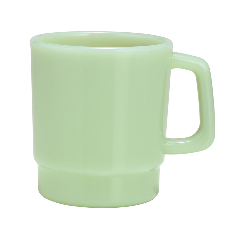 ミルクガラススタイル マグカップ（グリーン）