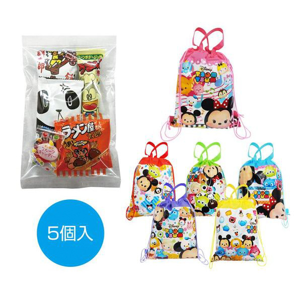キャラクターバッグ付駄菓子5点
