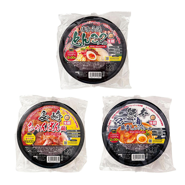 大金星　レンジでチン！する生ラーメンカップ付き（九州アソート）