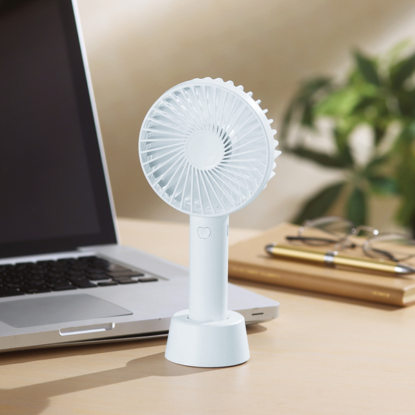 ストラップ付き2WAY充電式ハンディファン