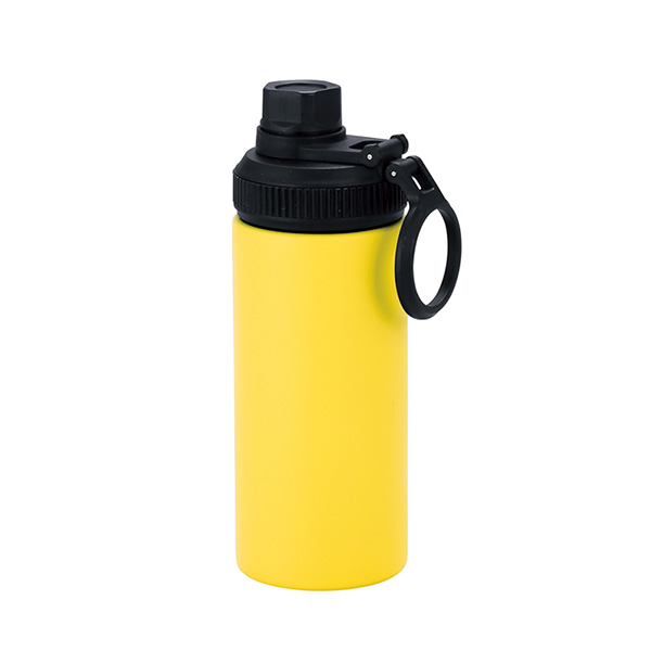 ウェルフ・直飲み真空ステンレスボトル（450ml）（イエロー）
