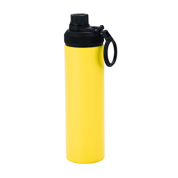 ウェルフ・直飲み真空ステンレスボトル（650ml）（イエロー）