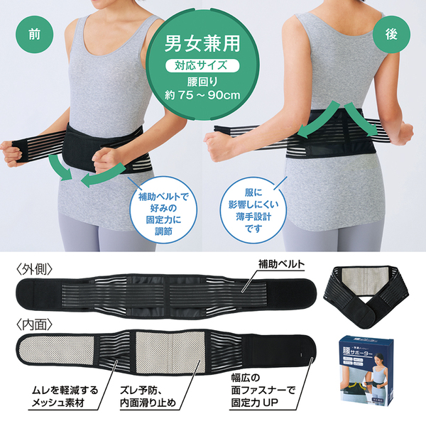 快適メッシュ腰サポーター