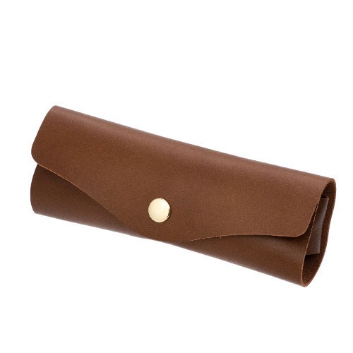 本革グラスケース(ブラウン)【受注生産品】