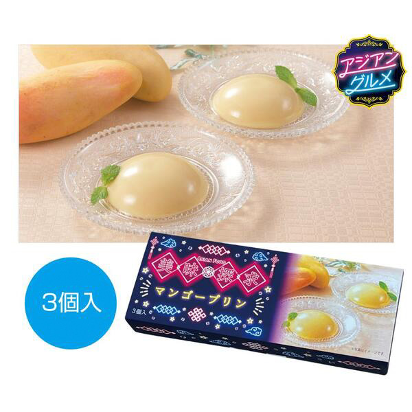 美味探求アジアンフード　マンゴープリン3個入