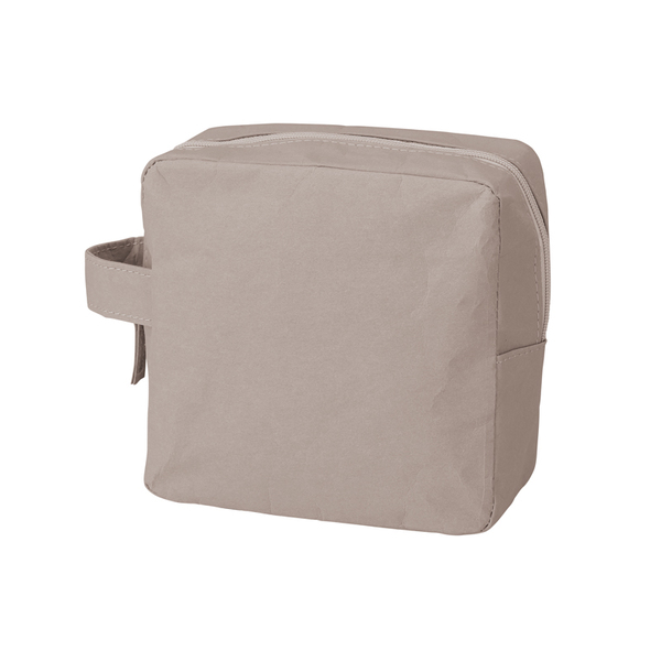 イークラフト・ウォッシャブルペーパースクエアポーチ(グレー)