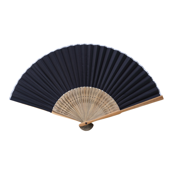 和ごころ竹扇子（黒無地）