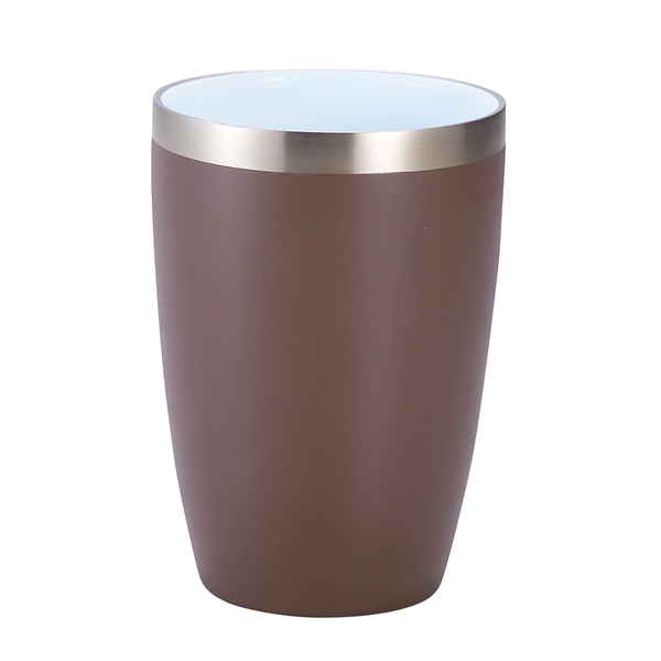 セラミック加工真空二重構造ステンレスタンブラー（グレージュ）