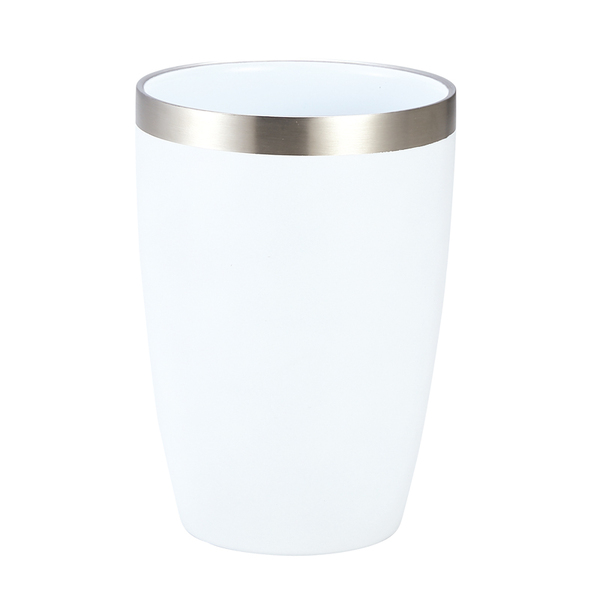 セラミック加工真空二重構造ステンレスタンブラー（ホワイト）