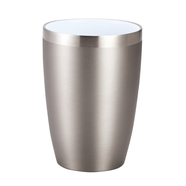 セラミック加工真空二重構造ステンレスタンブラー（シルバー）