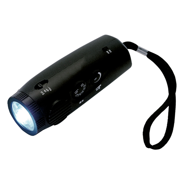 AM／FMラジオライト（防犯サイレン付き）