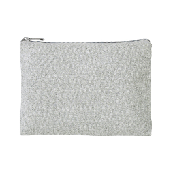 スフィア・リサイクルコットンフラットポーチ（グレー）