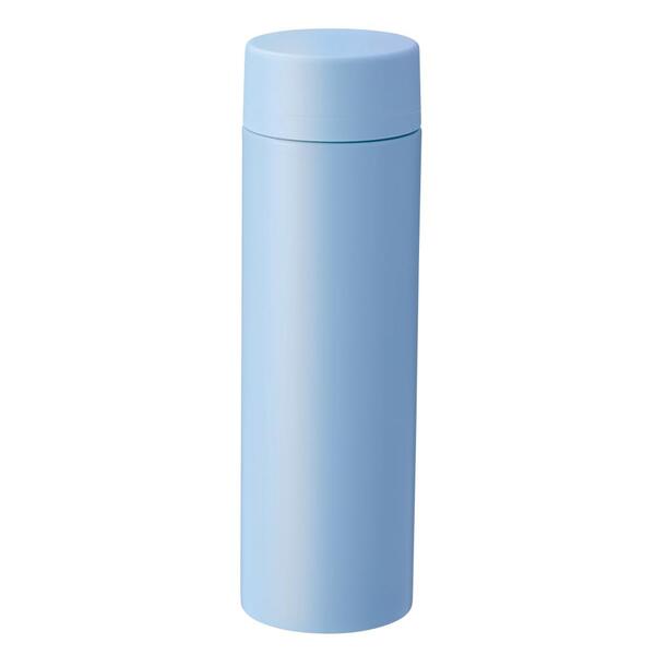 ストッパー付き真空ステンレスボトル230ml（ブルー）