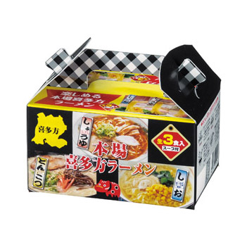本場喜多方ラーメン3つの味食べ比べ