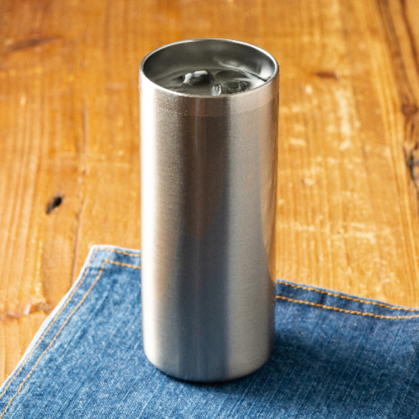 ストレートステンレスタンブラー(420ml)(シルバー)