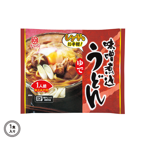 レンジでお手軽うどん1人前 味噌煮込うどん