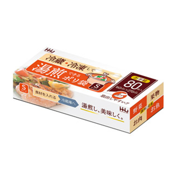 湯煎できるポリ袋Sサイズ80枚入