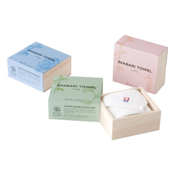 国産木箱入 今治やさしいハンドタオル