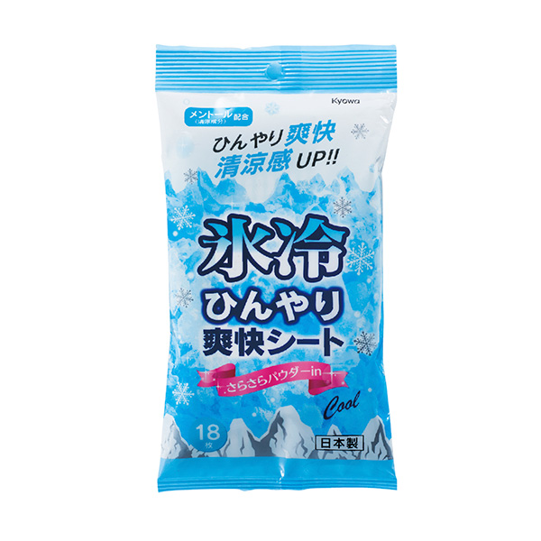 氷冷ひんやり爽快シート18枚入　無香
