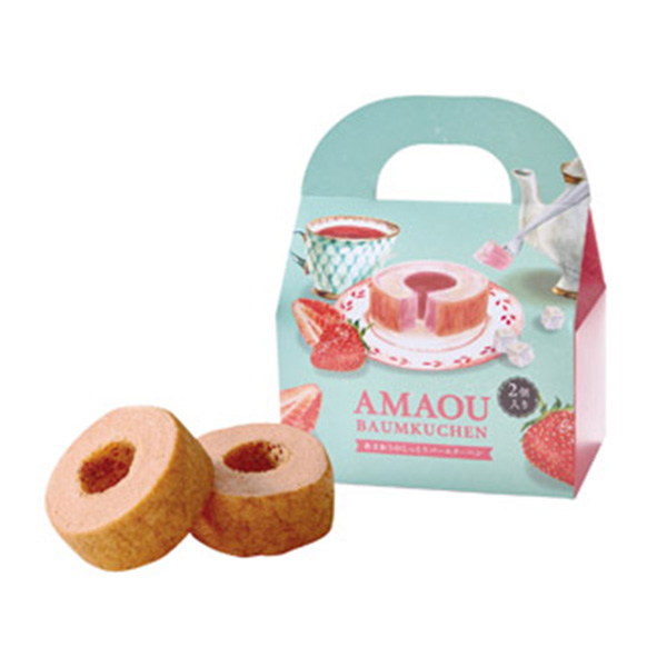 あまおうのしっとりバームクーヘン2個入