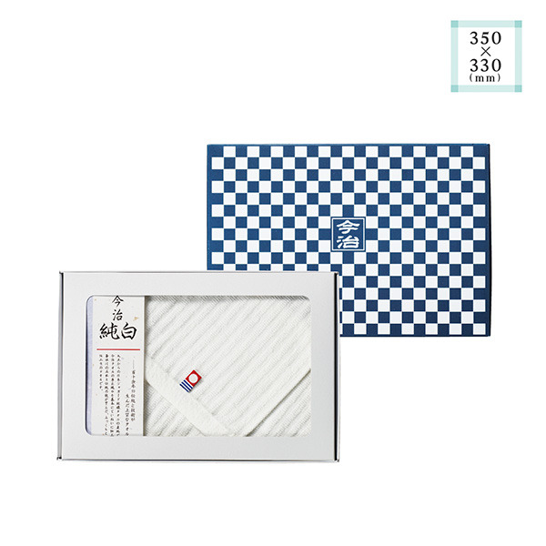 市松模様箱入 今治ハンドタオル