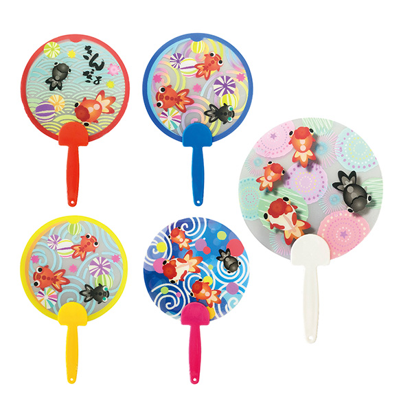 夏柄うちわ　金魚