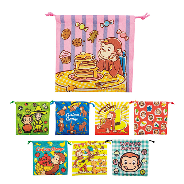 おさるのジョージ ミニ巾着袋