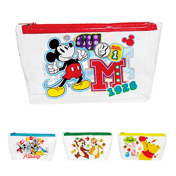 キャラクターカラフルクリアポーチ